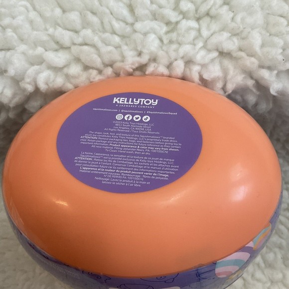 Squishmallows Mystery Squad 2023 Easter Egg 8" Plush Brand New Sealed Peach - Picture 4 of 5